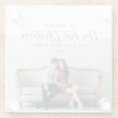 Eerste Kerstmis in ons nieuwe thuisadres Glazen Onderzetter (Achterkant)