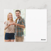 Eerste Kerstmis in ons nieuwe thuiskerstfeest Briefkaart (Achterkant)