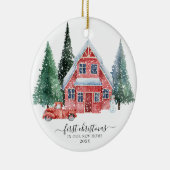 Eerste Kerstmis in onze New Home Ornament (Rechts)