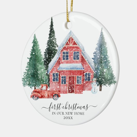 Eerste Kerstmis in onze New Home Ornament (Links)