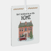 Eerste Kerstmis in onze New Home Ornament (Voorkant Rechts)