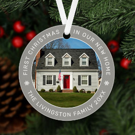 Eerste Kerstmis in onze nieuwe, aangepaste homefoo Ornament