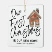 Eerste Kerstmis in onze nieuwe homefocraten Keramisch Ornament (Links)