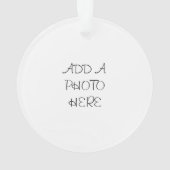 Eerste Kerstmis in onze nieuwe thuisfeestdag Ornament (achterkant)