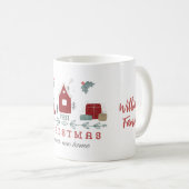 Eerste Kerstmis in onze nieuwe thuissleutelfamilie Koffiemok (Voorkant rechts)