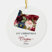 Eerste Kerstmis in Oregon, speciaal bewegend cadea Keramisch Ornament (Voorkant)