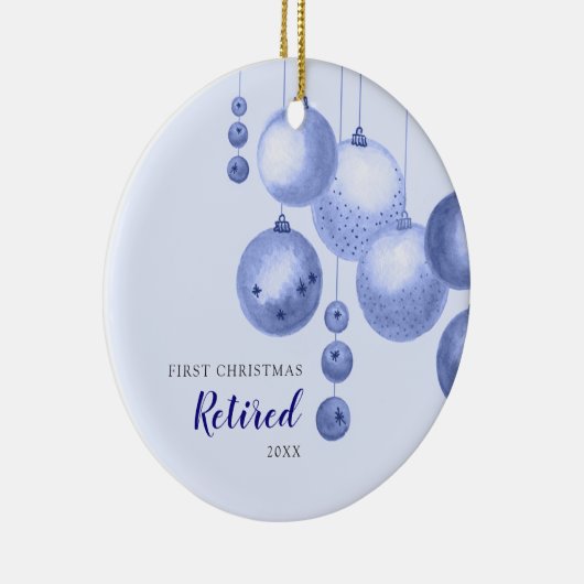 Eerste Kerstmis in ruste Aangepaste Kerstmis Baubl Keramisch Ornament (Rechts)