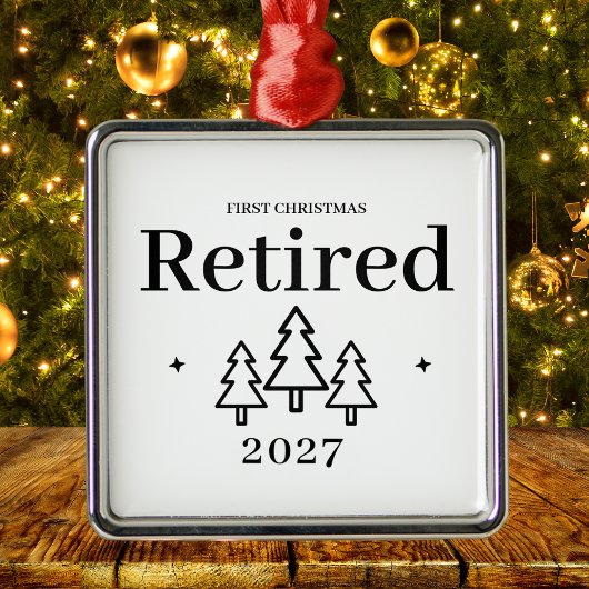 Eerste Kerstmis in ruste Keepomwille Retization Metalen Ornament