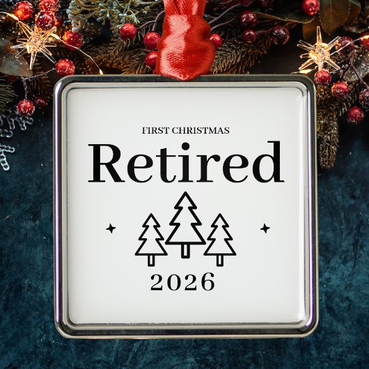 Eerste Kerstmis in ruste Keepomwille Retization Metalen Ornament