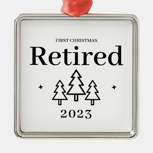 Eerste Kerstmis in ruste Keepomwille Retization Metalen Ornament (Voorkant)