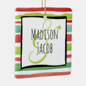 Eerste Kerstmis Ingegraged Custom Ornament (Rechts)