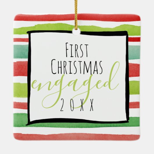 Eerste Kerstmis Ingegraged Custom Ornament (Achterkant)