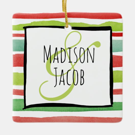 Eerste Kerstmis Ingegraged Custom Ornament (Voorkant)