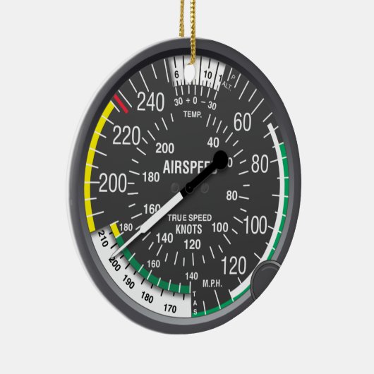 Eerste Kerstmis is een piloot Keramisch Ornament (Rechts)