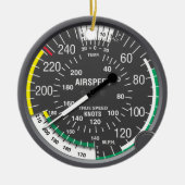 Eerste Kerstmis is een piloot Keramisch Ornament (Voorkant)