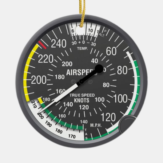 Eerste Kerstmis is een piloot Keramisch Ornament (Voorkant)