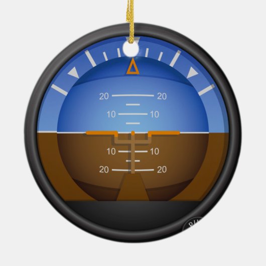 Eerste Kerstmis is een piloot Keramisch Ornament (Achterkant)