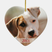 Eerste Kerstmis Keramisch Ornament (Achterkant)