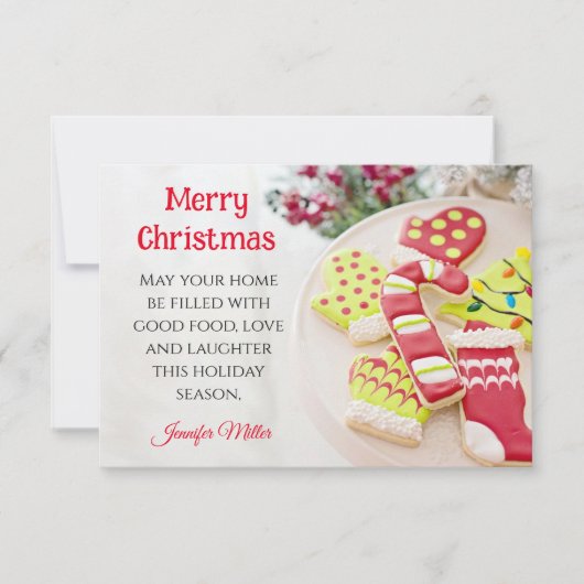 Eerste Kerstmis Koekjeswisselaar Ontvang 3 x 5 (Voorkant)