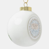 Eerste Kerstmis Kustkerstdecoratie Zeeschelpen Keramische Bal Ornament (Links)