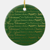 Eerste Kerstmis Mele Kalikimaka Hawaiian Foto Cer Keramisch Ornament (Achterkant)