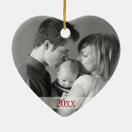 Eerste Kerstmis met Baby 2017 Keramisch Ornament (Achterkant)