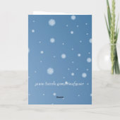 Eerste Kerstmis met boom, Kerstman, de kaart van (Achterkant)