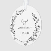 Eerste Kerstmis met een paar acrylversieringen Ornament (voorkant)