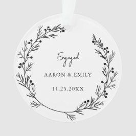 Eerste Kerstmis met een paar acrylversieringen Ornament