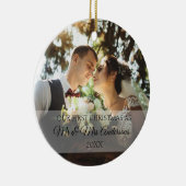 Eerste Kerstmis met een persoonlijk tintje Keramisch Ornament (Rechts)