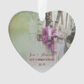 Eerste Kerstmis met een weddenschap Ornament (achterkant)