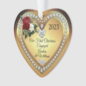 Eerste Kerstmis met Gold Diamonds Ornament (voorkant)