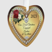 Eerste Kerstmis met Gold Diamonds Ornament (voorkant)