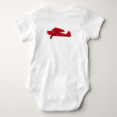 Eerste Kerstmis met het Noordpoolvliegtuig Baby Bo Romper (Achterkant)