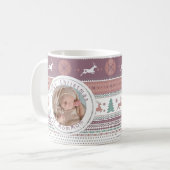Eerste Kerstmis met mamMam-Baby Foto Koffiemok (Voorkant links)