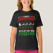 Eerste Kerstmis met mijn hete nieuwe man lelijk T-shirt (Voorkant)