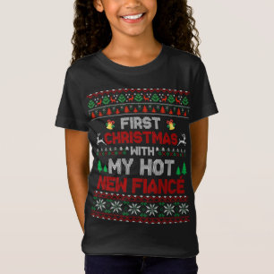Eerste Kerstmis met mijn hete nieuwe verloofde paa T-shirt