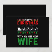 Eerste Kerstmis met mijn hete nieuwe vrouw familie Kaart (Voorkant / Achterkant)