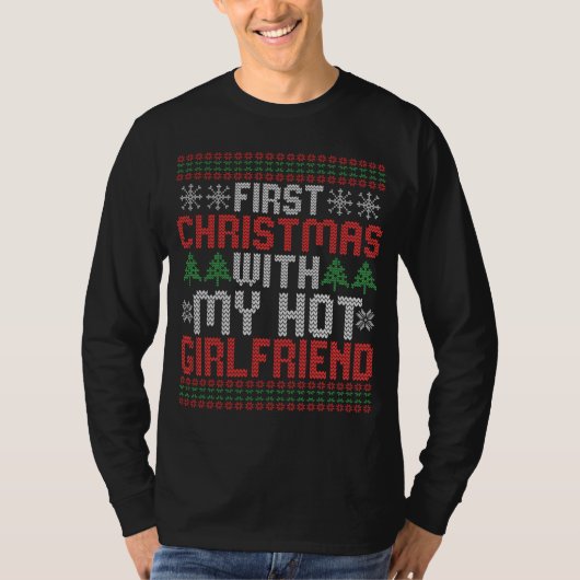 Eerste Kerstmis met mijn Vriendin Sweater T-shirt (Voorkant)