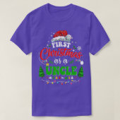 Eerste Kerstmis met oom New oom 1st Kerstmis T-shirt (Design voorkant)