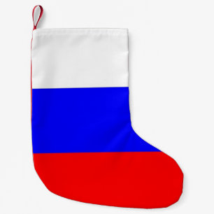 Eerste kerstmis met vlag van Rusland Kleine Kerstsok