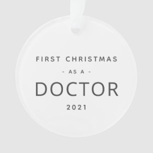 Eerste Kerstmis Moderne Aangepaste feestdag  Ornament