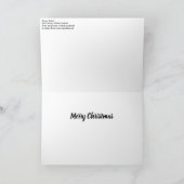 Eerste Kerstmis, moderne Abstracte kerstkerstkerst Feestdagen Kaart (Binnen)