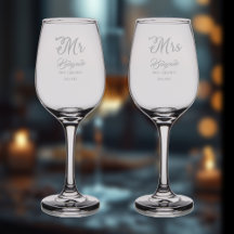 Eerste kerstmis 'Mr en Mrs Achternaam' Minimalisti