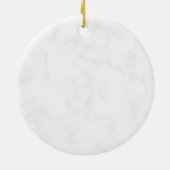 Eerste Kerstmis Mr en Mrs. Keramisch Ornament (Achterkant)