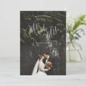 Eerste Kerstmis Mr. & Mrs Holiday-fotokaart Feestdagenkaart (Staand voorkant)