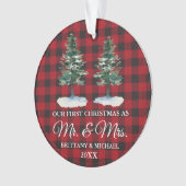 Eerste Kerstmis, Mr. Two Pines Red Pset Ornament (voorkant)