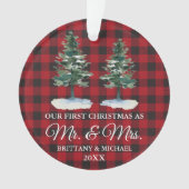 Eerste Kerstmis, Mr. Two Pines Red Pset Ornament (voorkant)