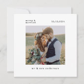 Eerste kerstmis na het huwelijk foto feestdagenkaart (Voorkant)