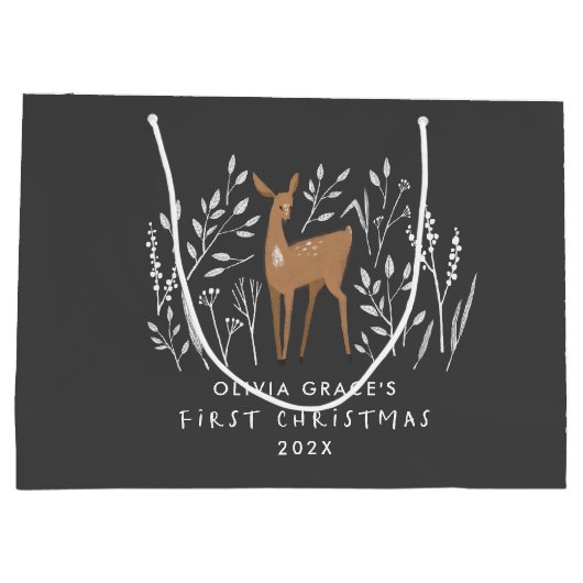 Eerste Kerstmis: natuurlijke herders, delicaat 1 f Groot Cadeauzakje (Achterkant)